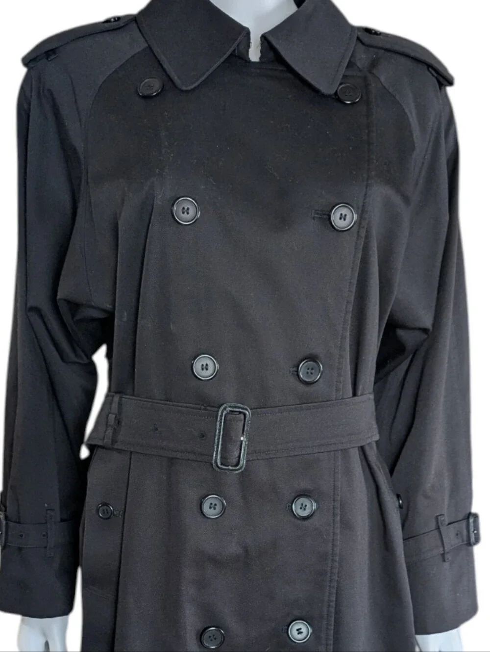 Burberry Classic Check Lined Jacket in Black & Beige, Black and Red Lining - Picture 10 of 15
